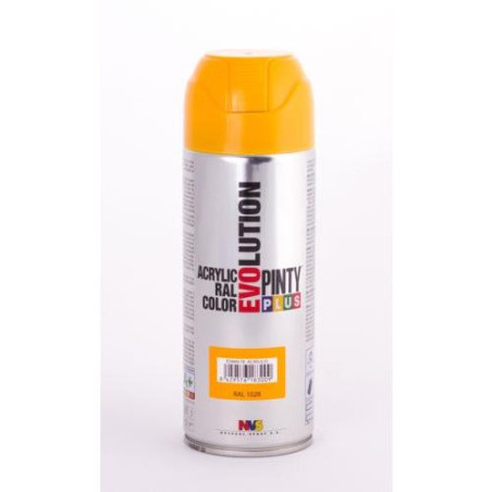 PINTURA SPRAY PINTY PLUS AMA. BRILL.RAL 1028 520ML PINTURA SPRAY PINTY PLUS AMA. BRILL.RAL 1028 520ML