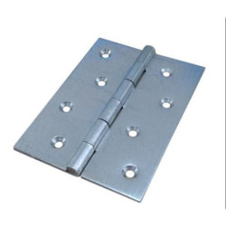 BISAGRA DOBLE HOJA GALVAN. SIN REMATE 120X90 MM.
