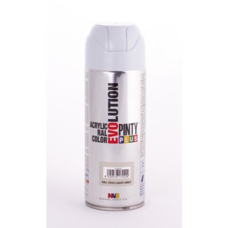 PINTURA SPRAY PINTY PLUS GRIS RAL 7035 520ML.