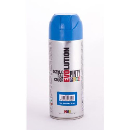 PINTURA SPRAY PINTY PLUS AZUL BRILL.RAL 5015 520ML