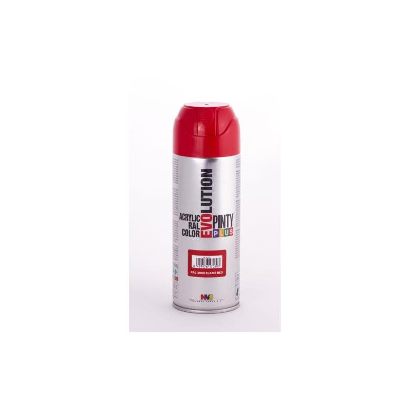 PINTURA SPRAY PINTY PLUS ROJO BRILL. RAL3000 520ML