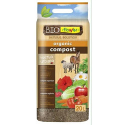 COMPOST ORGANICO 20 L. BIOFLOWER 4-80153