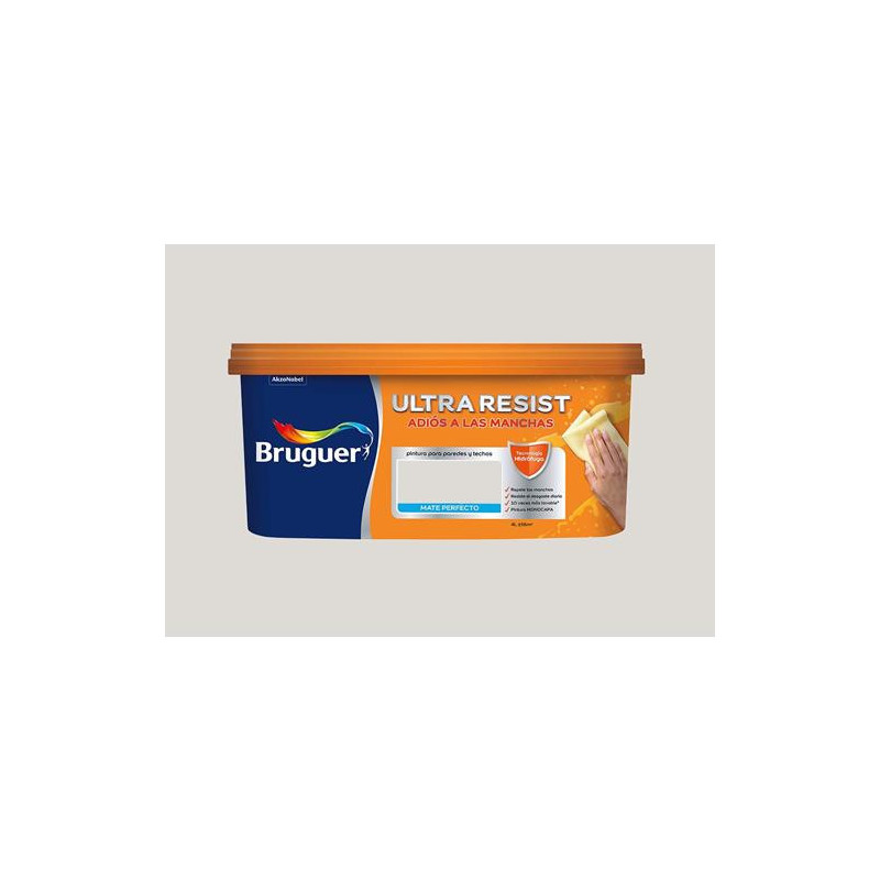 PINTURA PLASTICA INTERIOR BRUGUER GRIS SOLIDO 4L