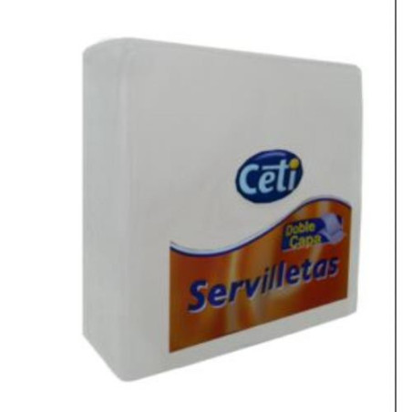 SERVILLETAS 2 CAPAS 40X40 BLANCAS