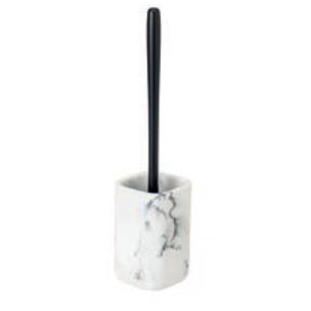 SET ESCOBILLERO WC ZENSE MARMOL BLANCO 11682