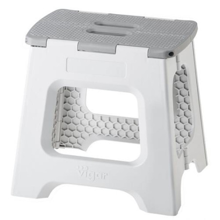 TABURETE 32CM COMPACT PLEGABLE GRIS 8917