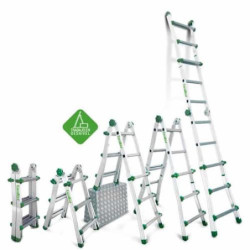 ESCALERA TELESCOPICA DE ALUMINIO 3X4