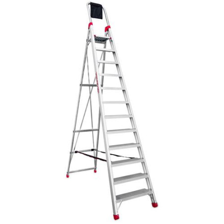 ESCALERA DE TIJERA PROFESIONAL 12 PELDAÑOS DOMUS12