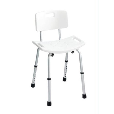 TABURETE CON RESPALDO CON PATAS TELESCOPICAS
