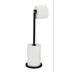 PORTARROLLOS DE PIE 2 EN 1 NEGO MATE 24034