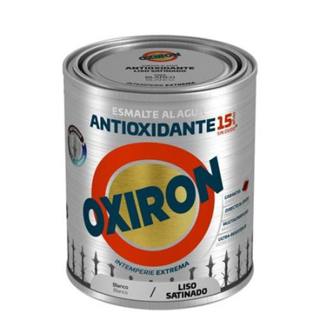 OXIRON AL AGUA FORJA BLANCO SANTINADO LISO 750ML