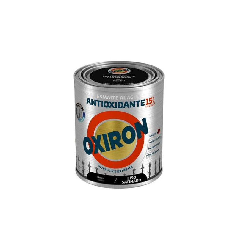 OXIRON AL AGUA FORJA NEGRO SANTINADO LISO 750ML