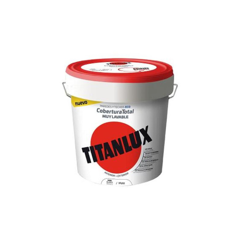 PINTURA PLASTICA COBERTURA TOTAL BLANCO MATE 4L. PINTURA PLASTICA COBERTURA TOTAL BLANCO MATE 4L.