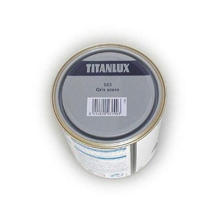 ESMALTE TITANLUX 750 ML. 503 001 GRIS ACERO