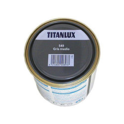 ESMALTE TITANLUX 750 ML. 549 001 GRIS MEDIO