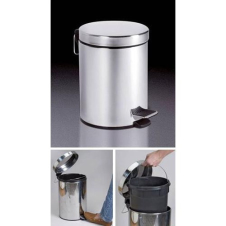 CUBO PEDAL INOXIDABLE 20 L. 29X45 CM. 298324