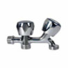 GRIFO LAVADORA DOBLE ROSCA VOLANTE METAL CR.(BL.)