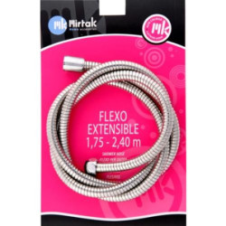 FLEXO DUCHA INOX.EXTEN. T-C 1,75-2,20 (BL.) B55163