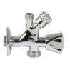 VALVULA MIXTA LATON M/DOBLE SALIDA MM 1/2'/3/4'3/8