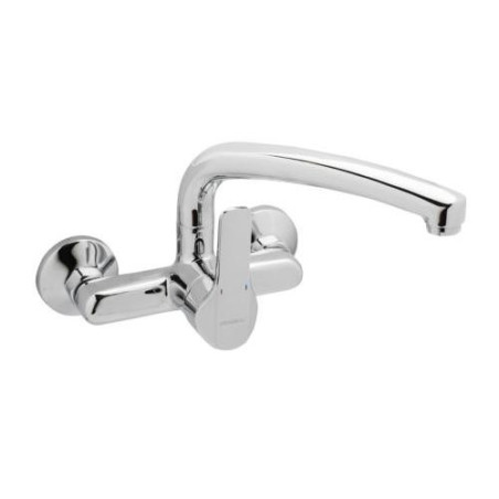 GRIFO K8 FREGADERO MURAL 15CM MONOMANDO CROMADO