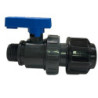 VALVULA BOLA PVC UNION SIMPLE RH 1"-FITTING Ø32