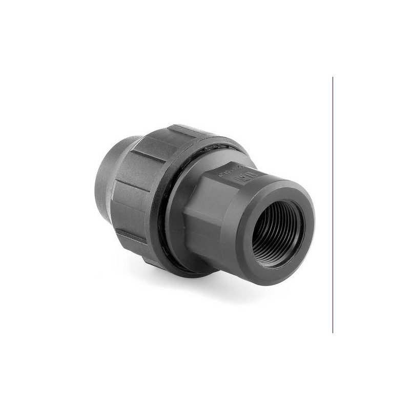 ENLACE MIXTO ROSCA HEMBRA PP PARA PE 32MM-1" ENLACE MIXTO ROSCA HEMBRA PP PARA PE 32MM-1"