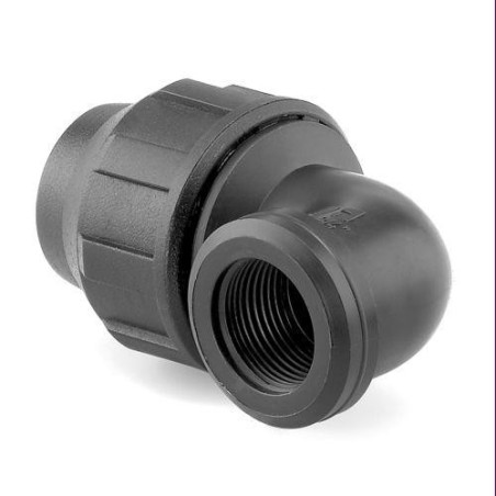 ENLACE MIXTO CODO ROSCA HEMBRA PP PARA PE 32MM-1'