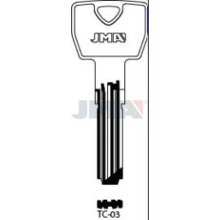 LLAVES JMA LATON SEGURIDAD TC-3