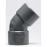 ENLACE CODO 45 HEMBRA PVC EVACUACION 40 MM