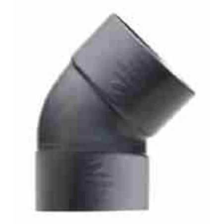 ENLACE CODO 45 MACHO PVC EVACUACION 32 MM