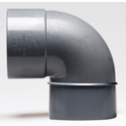 ENLACE CODO 90 MACHO HEMBRA PVC EVACUACION 32 MM