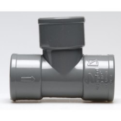 ENLACE T HEMBRA PVC EVACUACION 40 MM