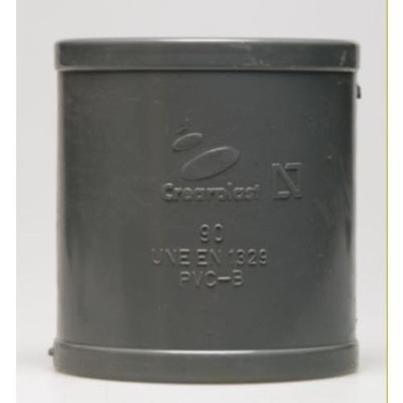 ENLACE RECTO PVC EVACUACION 50 MM