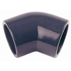 ENLACE CODO 45 HEMBRA PVC PRESION 20 MM