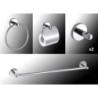 JUEGO BAÑO SMART PARED METAL INOX 5 PIEZAS 60848