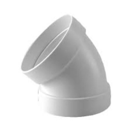 CODO ESTANCO ALUMINIO 45 Ø110MM. BLANCO CEMH45110