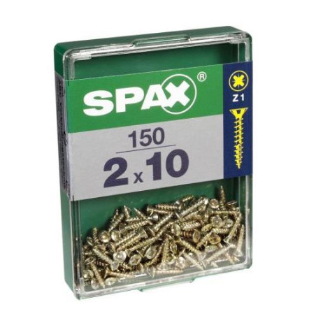 TORNILLO SPAX C/PL POZI BRICO. 2.0X10 C/150 UDS