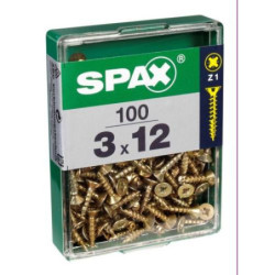 TORNILLO SPAX C/PL POZI BRICO. 3.0X12 C/100 UDS