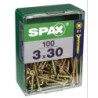 TORNILLO SPAX C/PL POZI BRICO. 3.0X30 C/100 UDS
