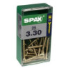 TORNILLO SPAX C/PL POZI BRICO. 3.0X30 C/25 UDS