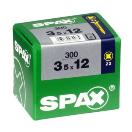 TORNILLO SPAX C/PL POZI BRICO. 3.5X12 C/300 UDS