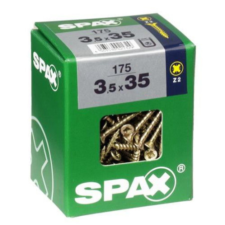 TORNILLO SPAX C/PL POZI BRICO. 3.5X30 C/200 UDS