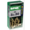 TORNILLO SPAX C/PL POZI BRICO. 3.5X30 C/20 UDS