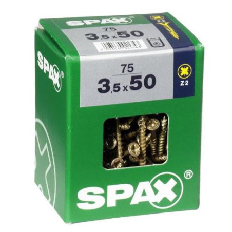 TORNILLO SPAX C/PL POZI BRICO. 3.5X45 C/100 UDS