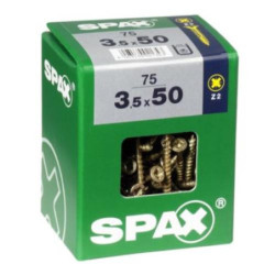 TORNILLO SPAX C/PL POZI BRICO. 3.5X50 C/75 UDS