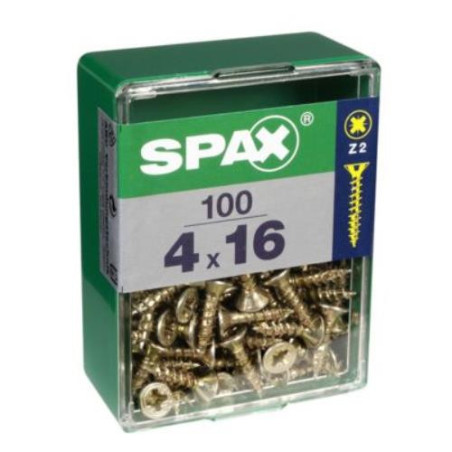 TORNILLO SPAX C/PL POZI BRICO. 4.0X16 C/100 UDS