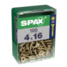 TORNILLO SPAX C/PL POZI BRICO. 4.0X16 C/100 UDS