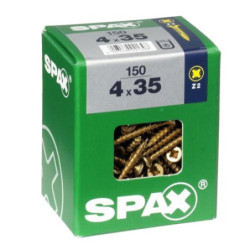 TORNILLO SPAX C/PL POZI BRICO. 4.0X35 C/150 UDS