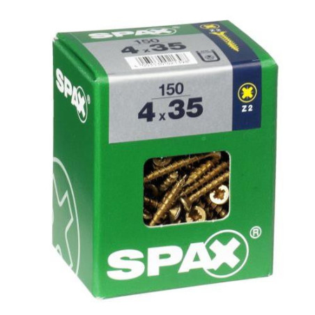 TORNILLO SPAX C/PL POZI BRICO. 4.0X35 C/150 UDS