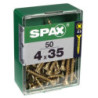TORNILLO SPAX C/PL POZI BRICO. 4.0X35 C/50 UDS